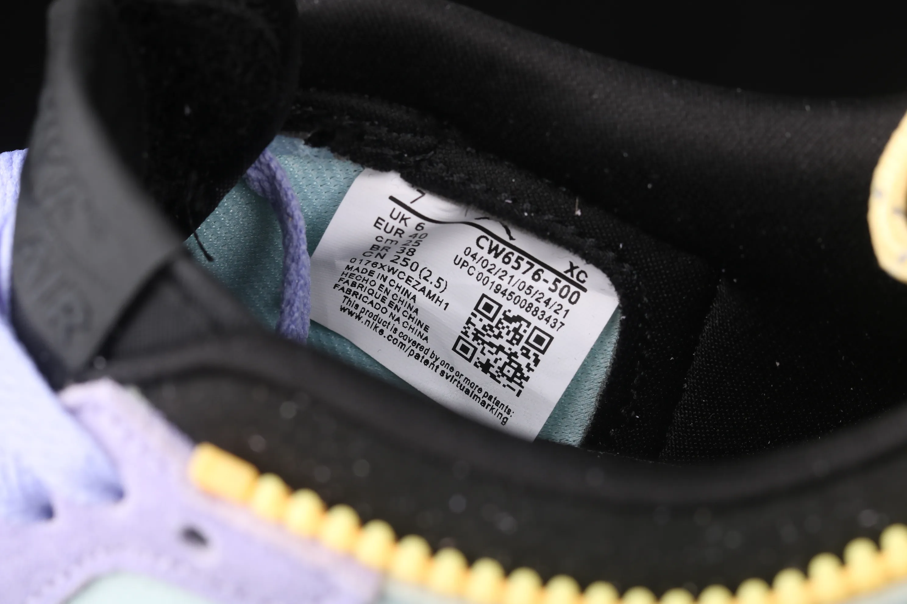 All categories Air Jordan Jordan series basketball shoes Air Jordan 1 High Z version Air Jordan 1 Switch "Violet" AJ1 Joe 1 Violet zipper High-top cultural basketball shoes CW6576-500